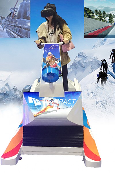 겨울스포츠의 꽃!- VR스키 시뮬레이터 / VR 스키어트렉션 (VR Skiing Simulator Game Machine)